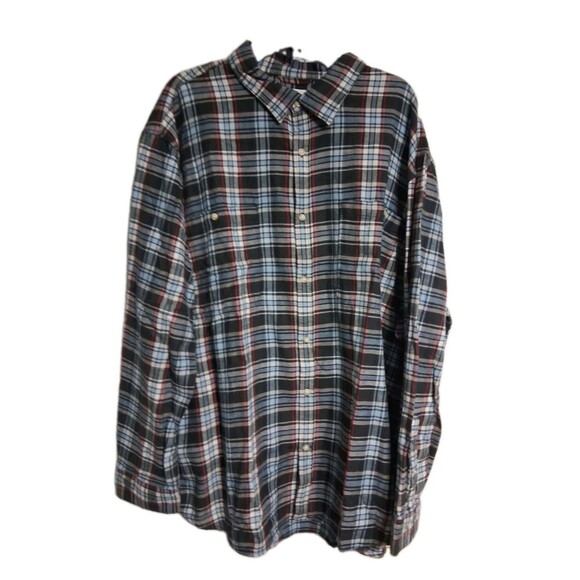 Mutual Weave Other - NWT Men's Mutual Weave Blue/Black Plaid Flannel Shirt Size 4XL